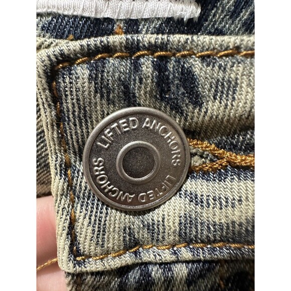 Lifted Anchors Los Angeles Patch-Work Rose Denim Skinny Jeans Size 28/32L Men's - Picture 12 of 14